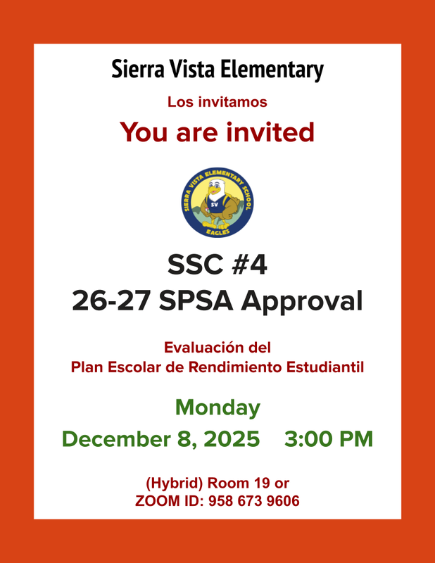 Poster with SSC time and date