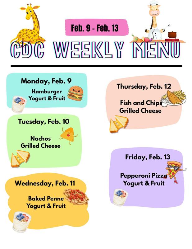 CDC Menu