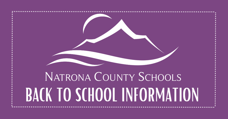 Natrona County Schools Back to School Information graphic