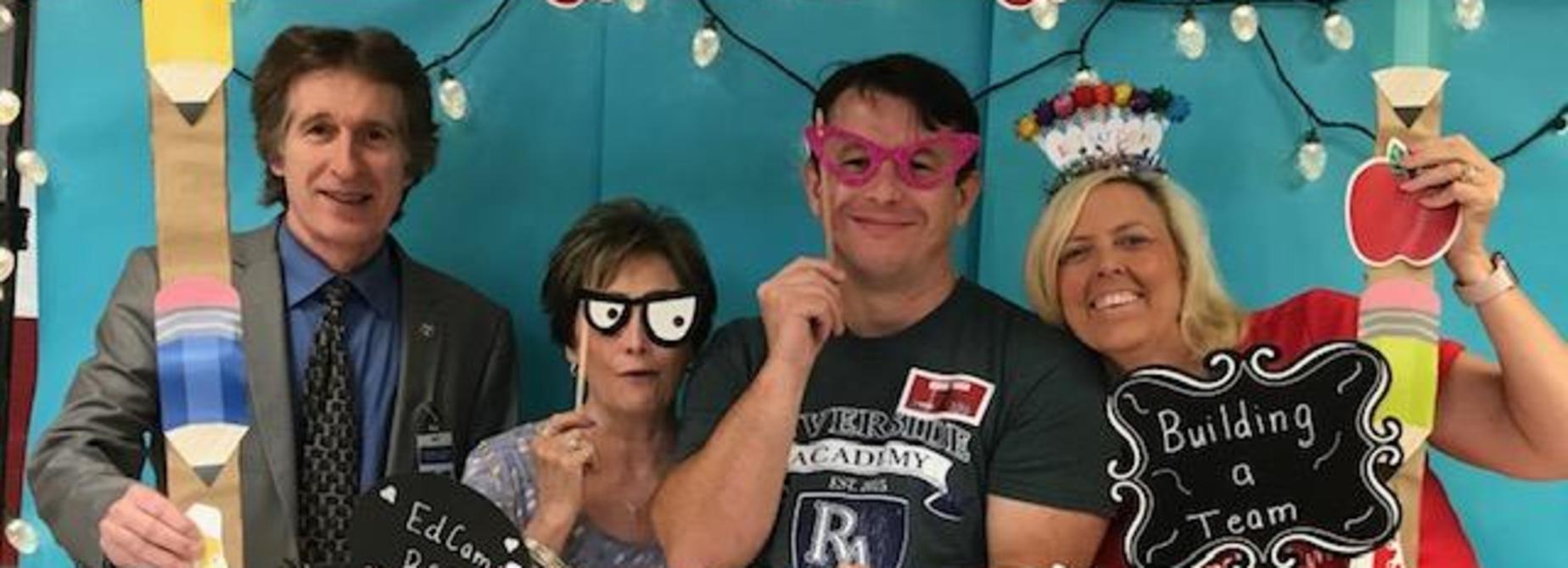 Riverside Academy staff ready to start the new year.