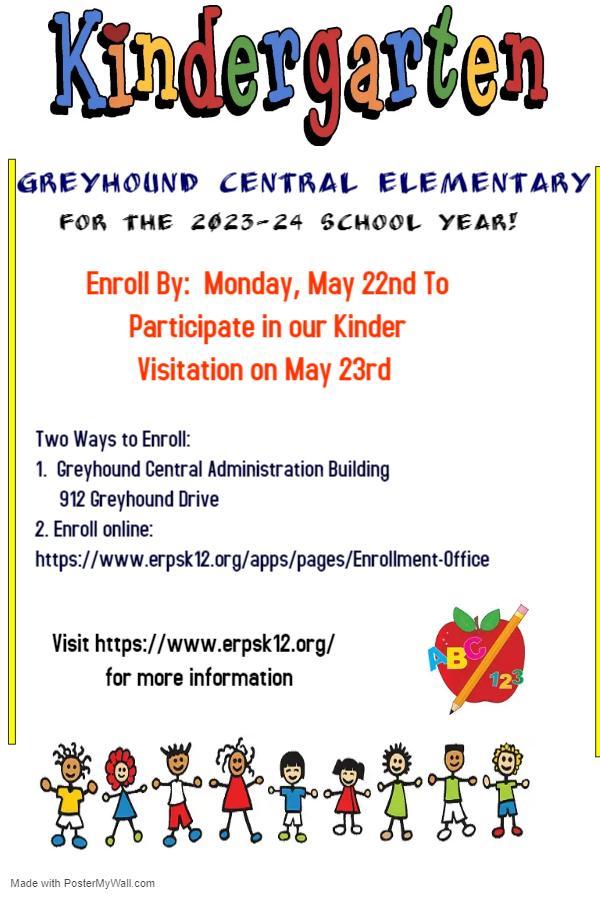 Kindergarten Enrollment Eaton Rapids Public Schools