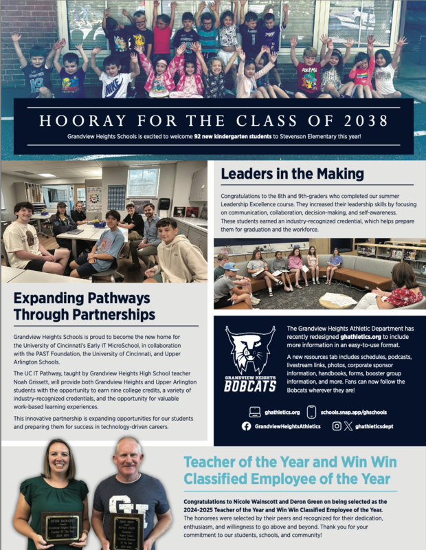 Page 2 of newsletter