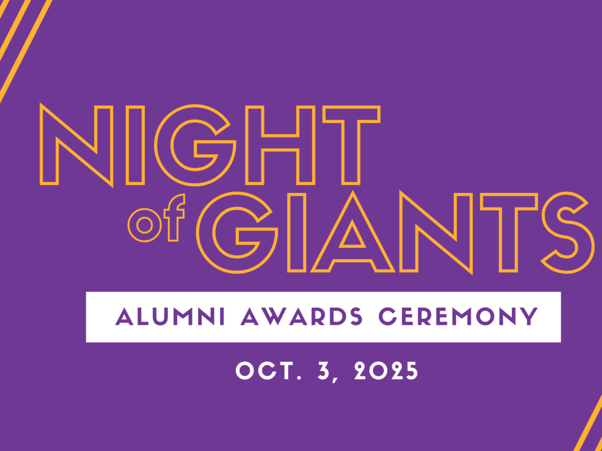 promo graphic - Night of Giants alumni awards ceremony 2025