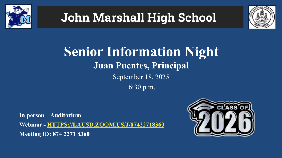Senior Information Night