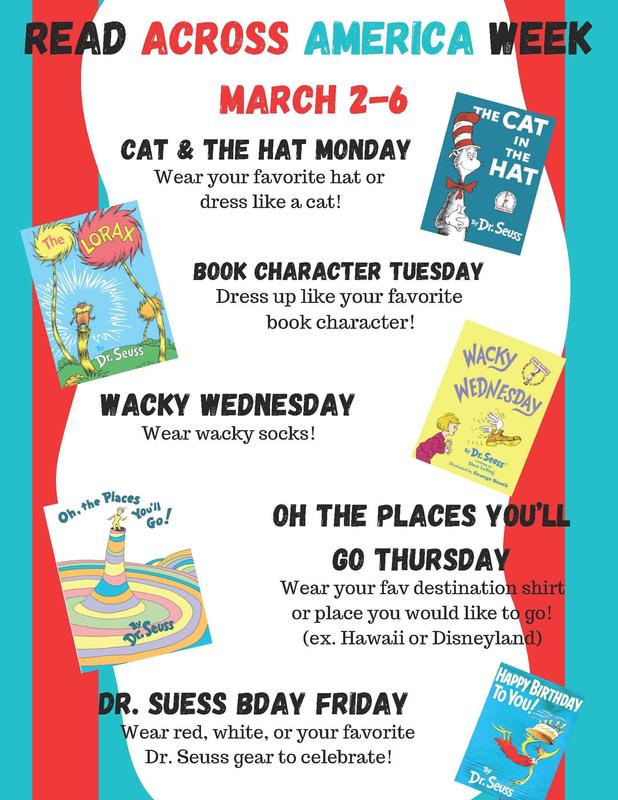 Read Across America March 2 - 6, 2026