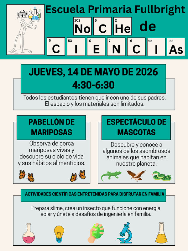 Esculela Primaria Fullbright Noche de Ciencias Featured Photo