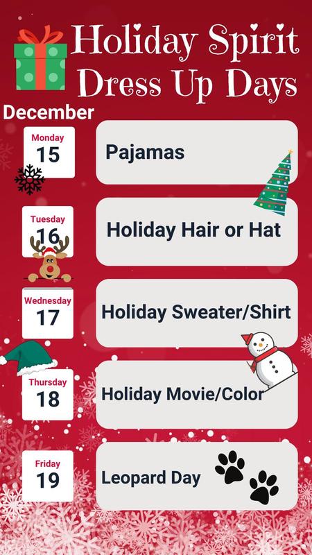 Holiday Spirit Week at HES