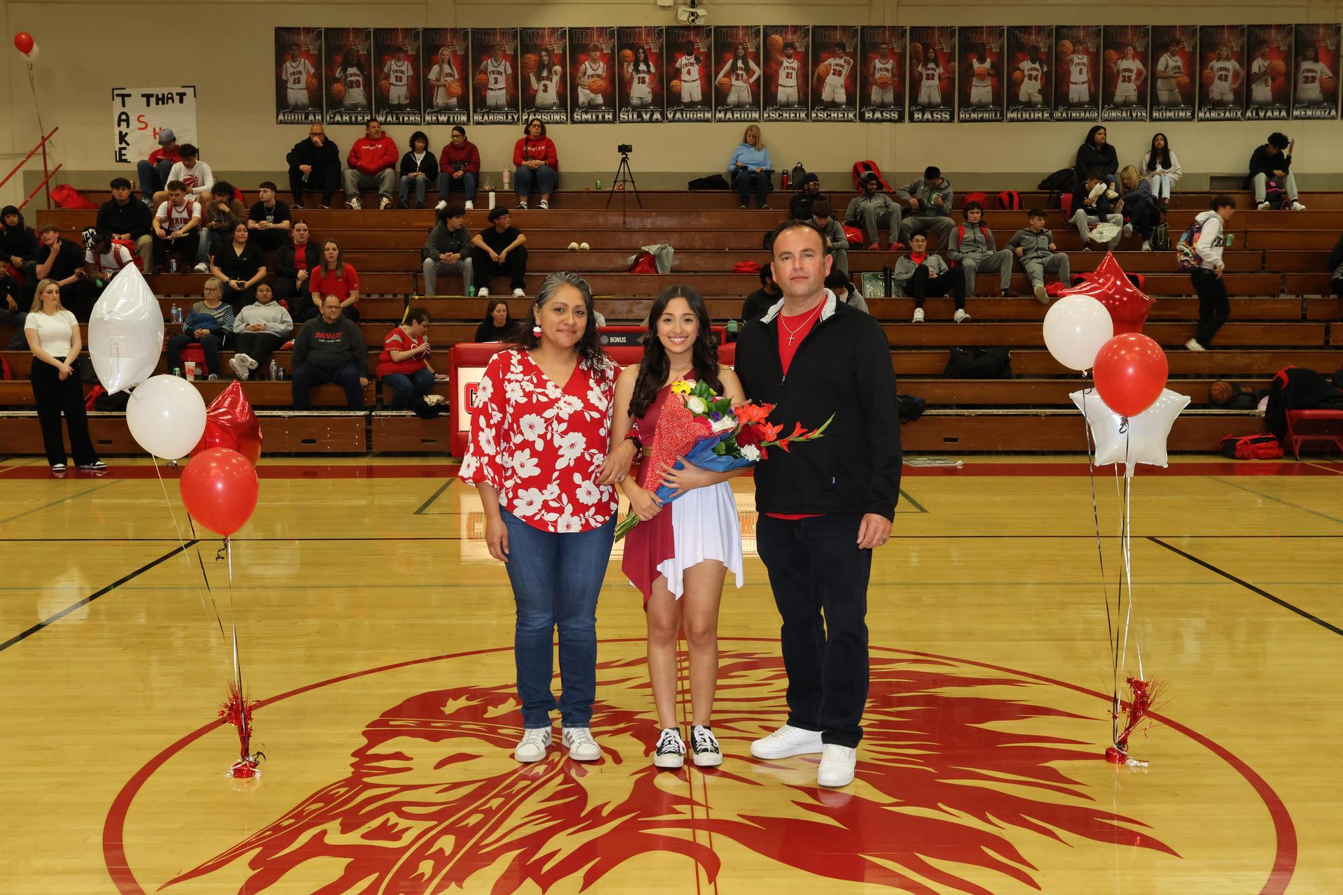 seniors posing with their escorts