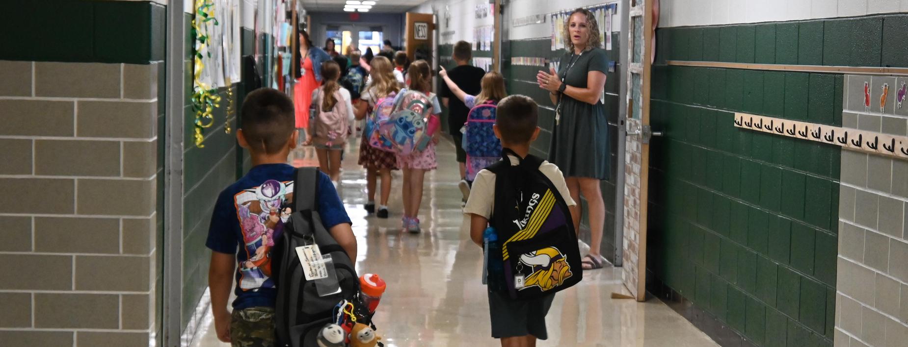 Students return to class