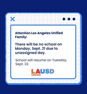 No School Monday 9/21 PNG