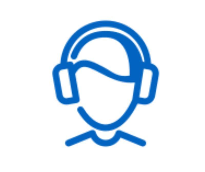 Icon of a person's wearing headphones