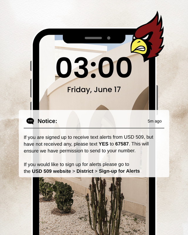 Alert opt-in graphic