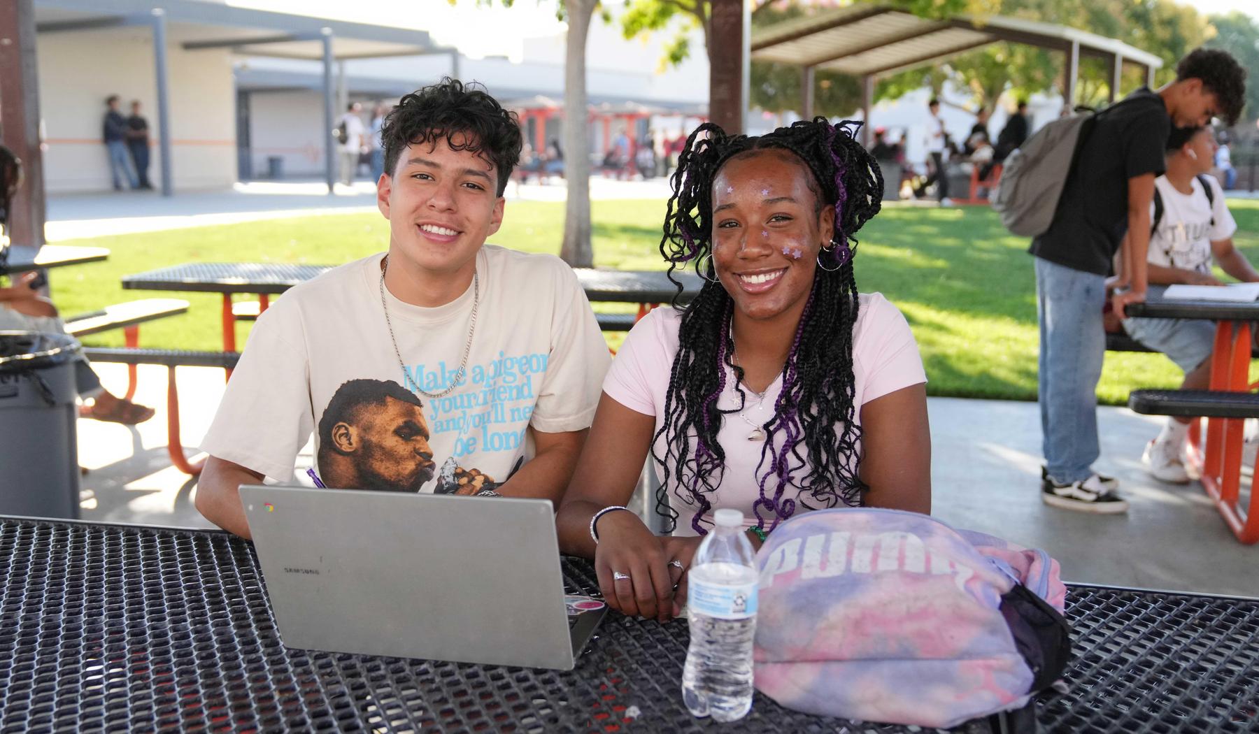 Two high school students