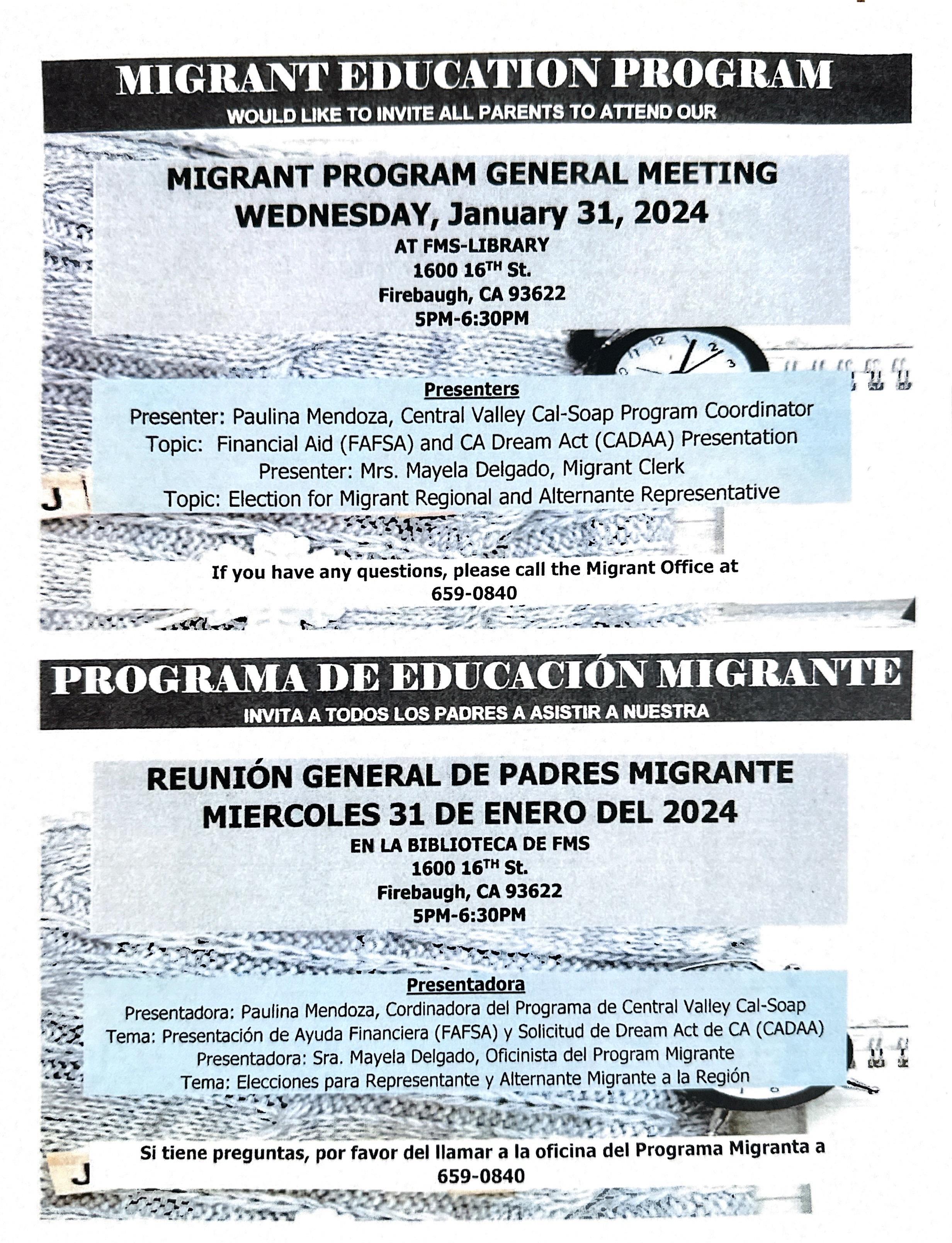 Community Schools Parents Firebaugh High School