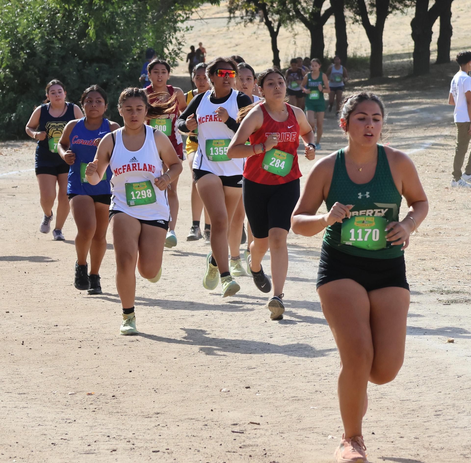 cross country runners in action