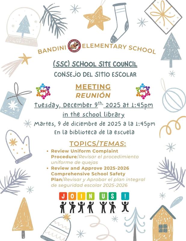 SSC/ELAC Meeting