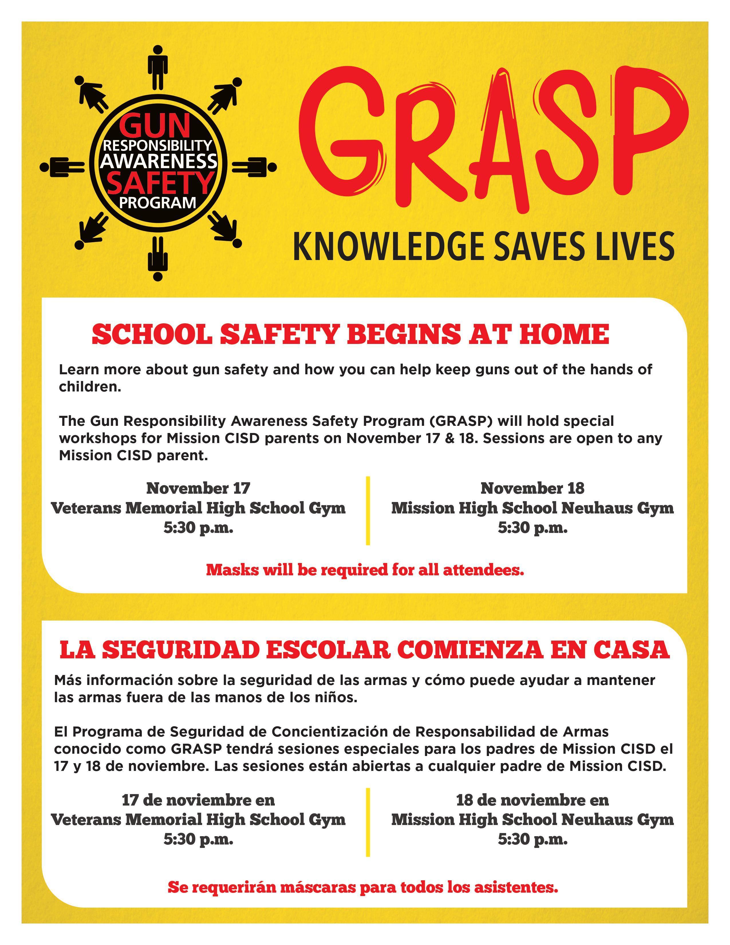GRASP School Safety Begins at Home Cantu Elementary School