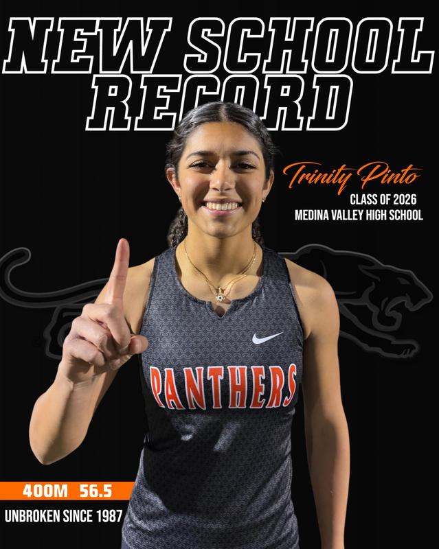 new record for girls track