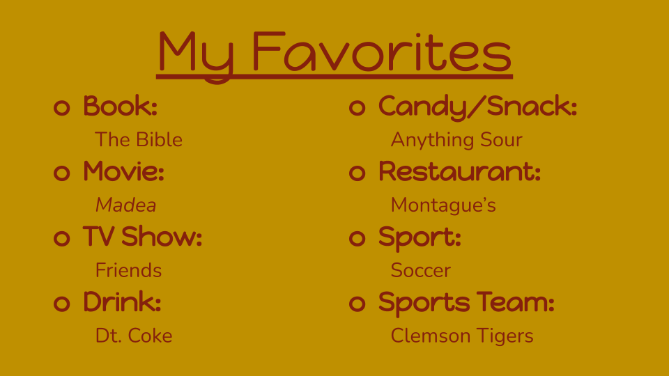 Favorites