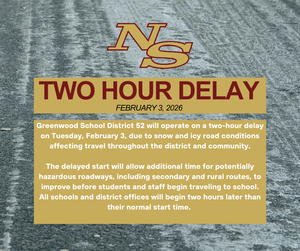 Two Hour Delay February 3, 2026