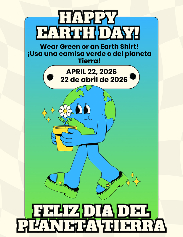 Earth Spirit Day 4/22, Wear Green or an Earth Shirt