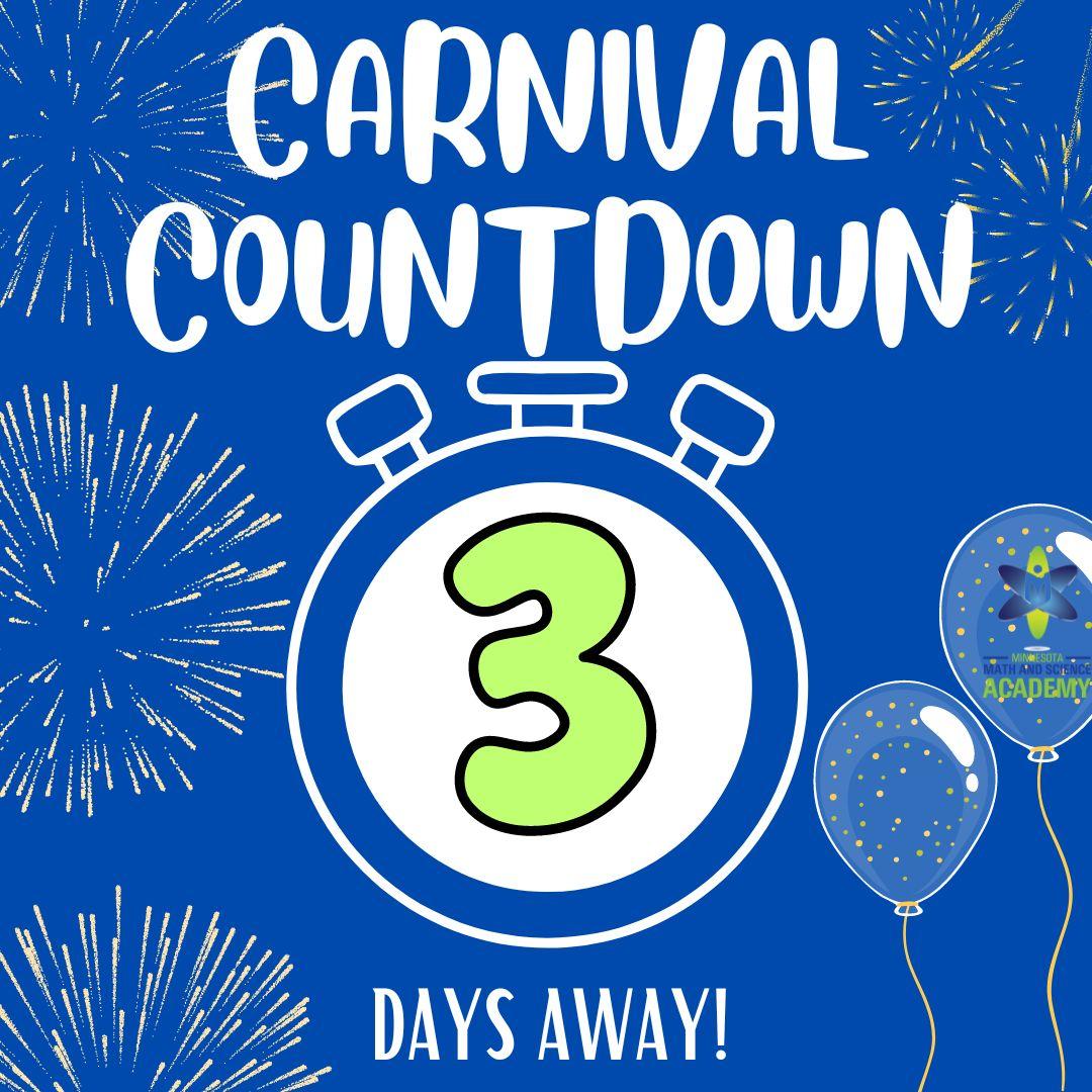3 Days Until Our 4th Annual Carnival and Resource Fair