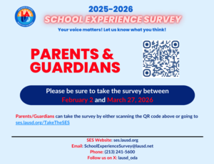 School Experience Survey Flyer with QR Code