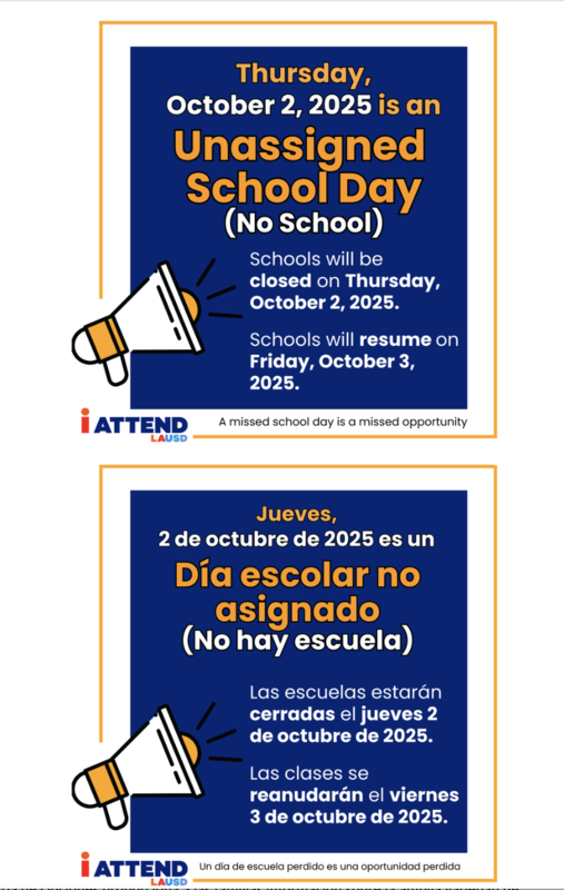 Unassigned Day - No School 10/02/25