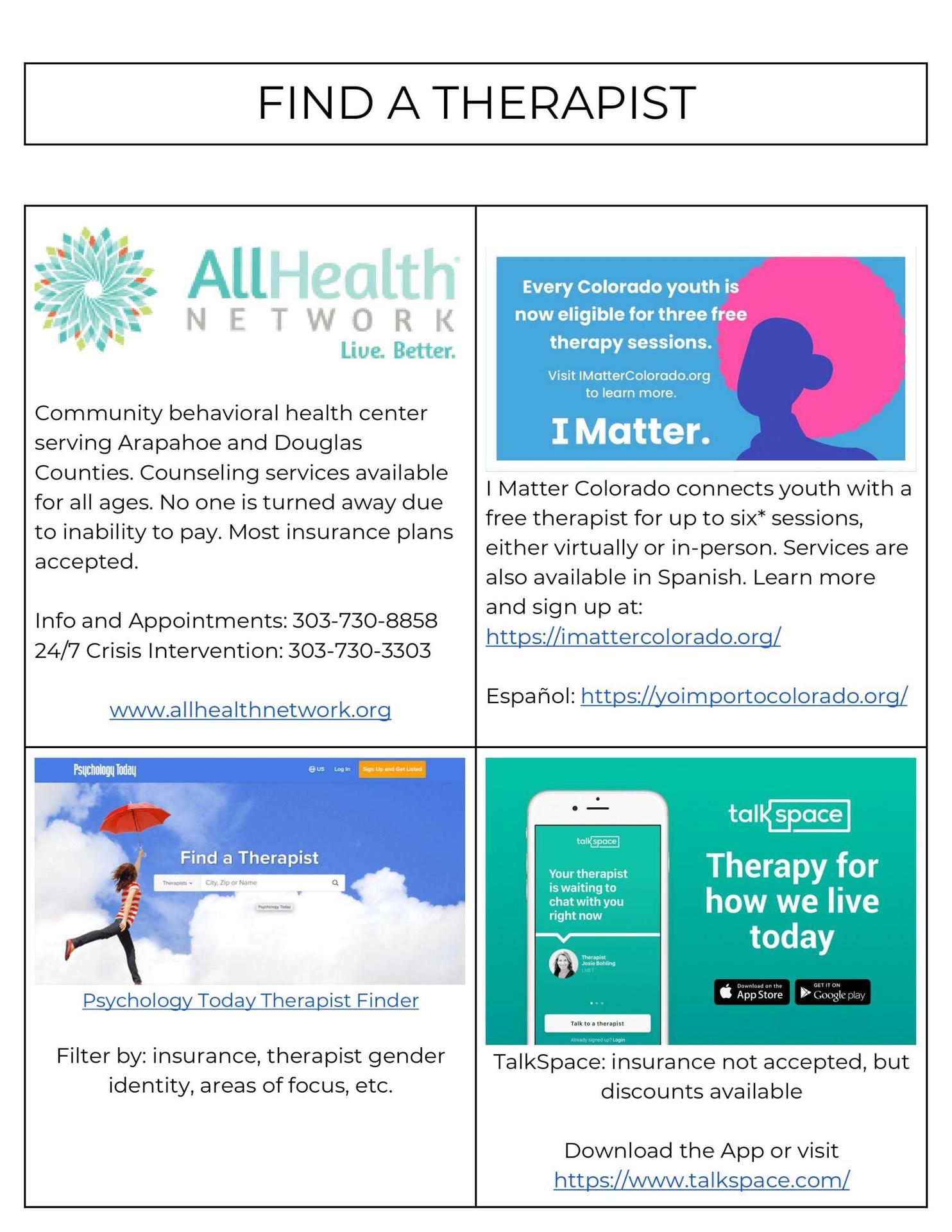 Mental Health and Family Resources