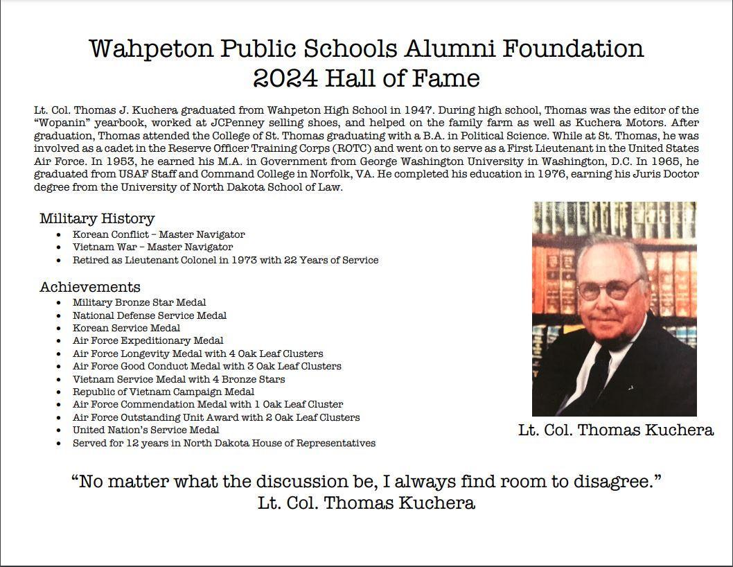 Thomas Kuchera plaque