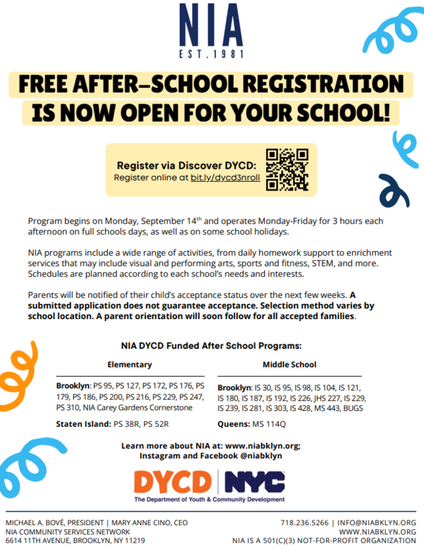 NIA Registration