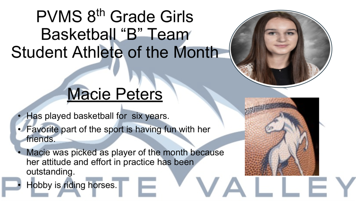 athlete of the month