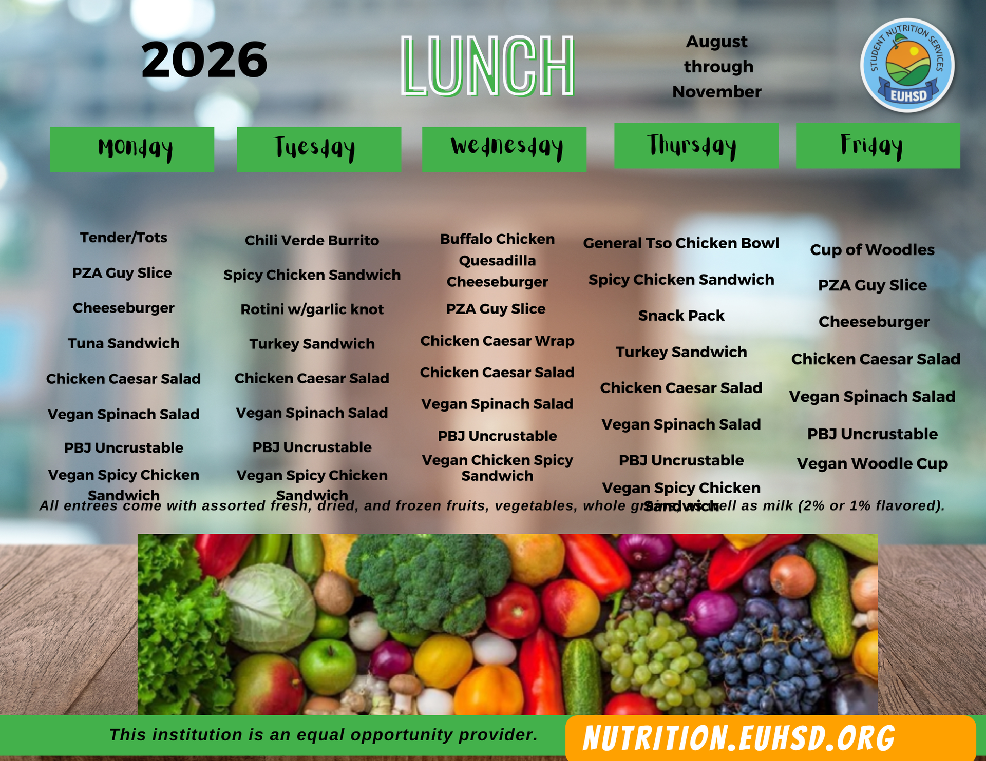 Lunch Menu