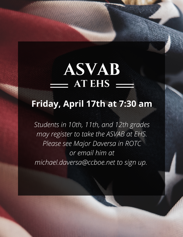 Flyer advertising AVAB at EHS