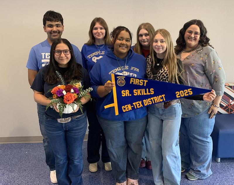 Temple HS District Champion Ag Skills Demonstration Team