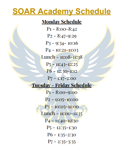 Bell Schedule