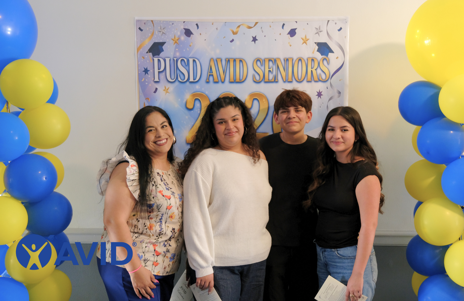 AVID Celebration photo- shuffle banner