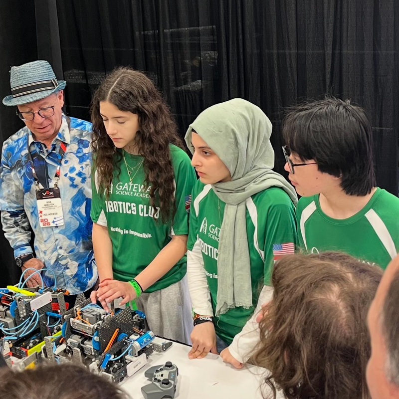 GSA students posing at VEX