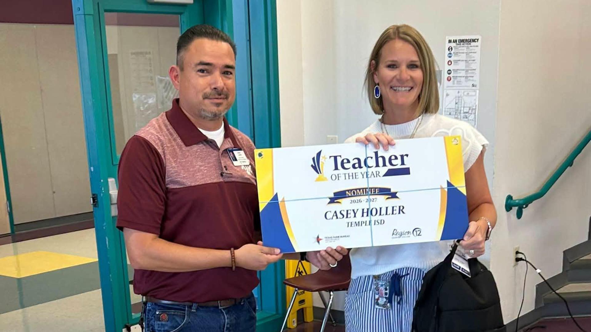 Temple ISD's Elementary Teacher of the Year!