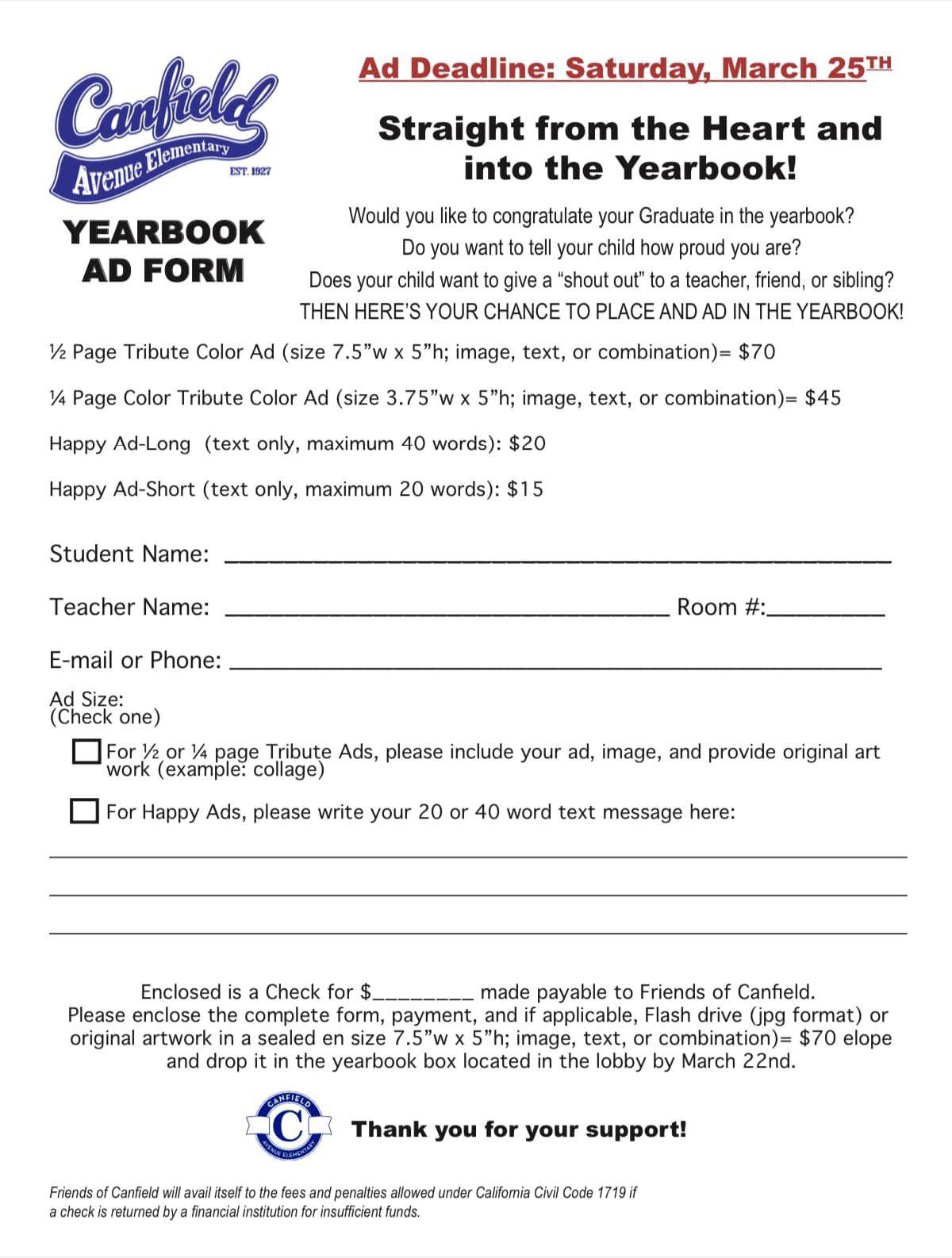 Yearbook For Parents Canfield Avenue Elementary