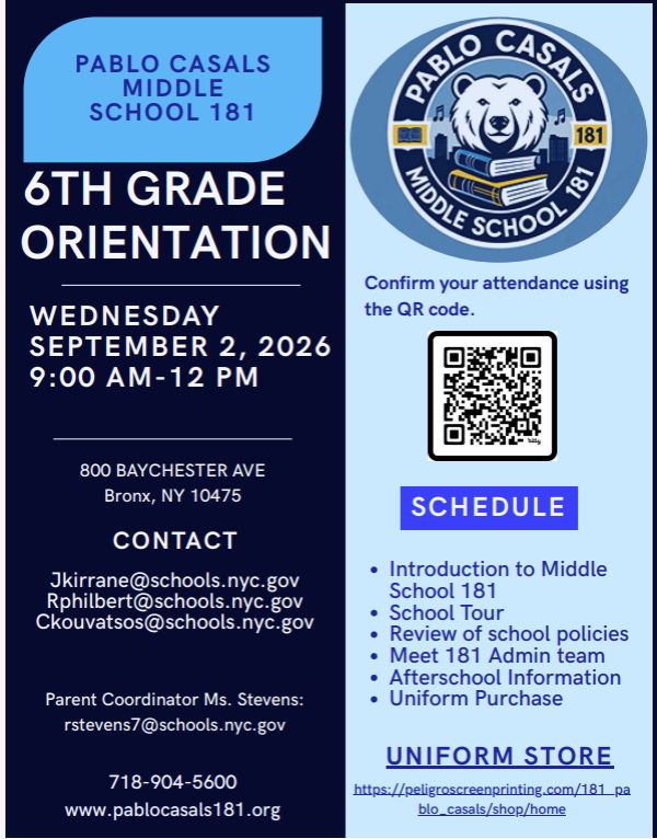 2026 - 2027 Grade 6 Orientation Featured Photo