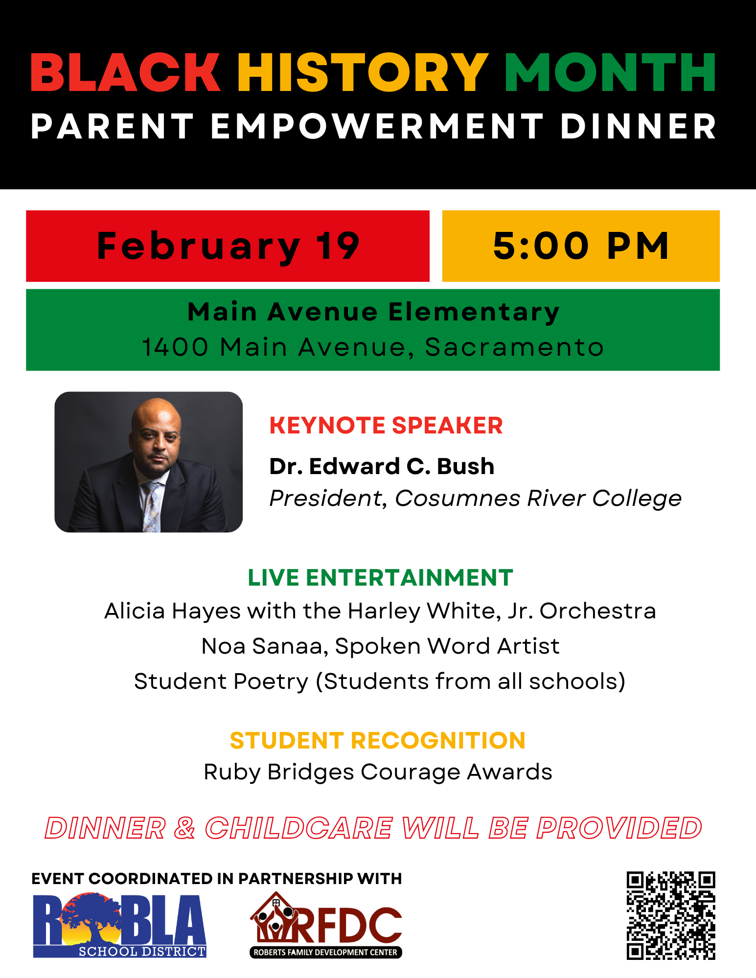 Parent Empowerment Dinner - Black History Month! Image