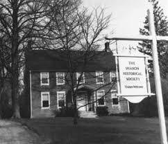  Black and  white photo of Sharon Historical Society