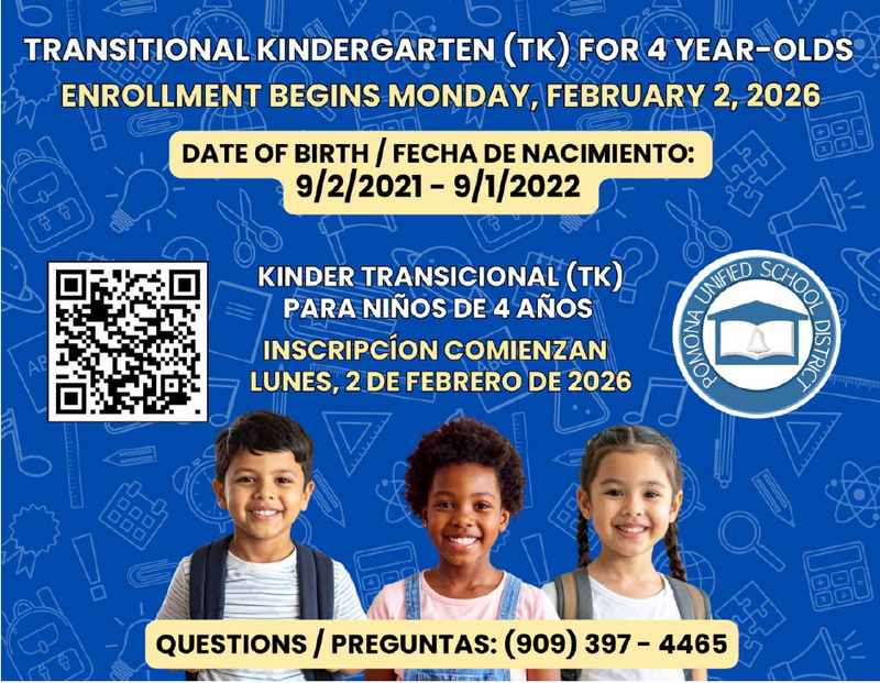 Transitional Kindergarten (TK) Enrollment