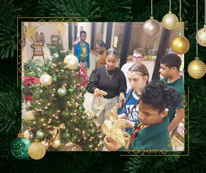 SPSD central office tree decorating 2025