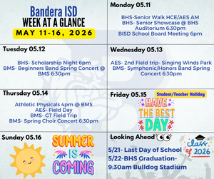 week at a glance