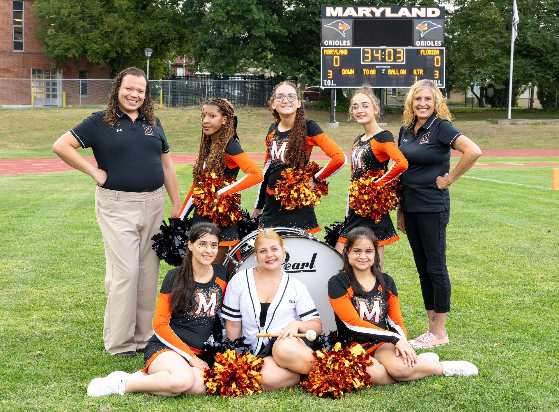 2025 Varsity Fall Cheerleading Team Picture