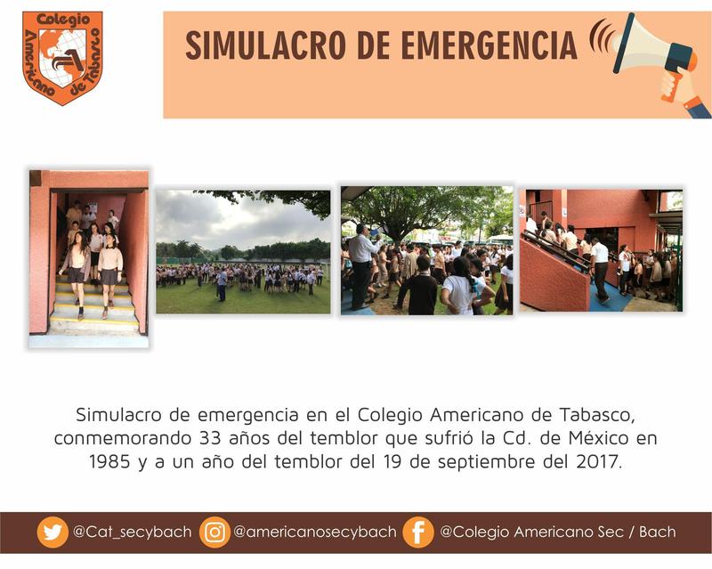 Simulacro de emergencia 19 de septiembre Featured Photo