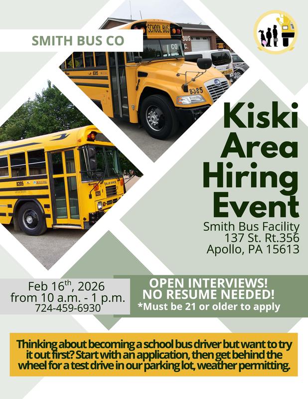 smith bus co kiski area hiring event
