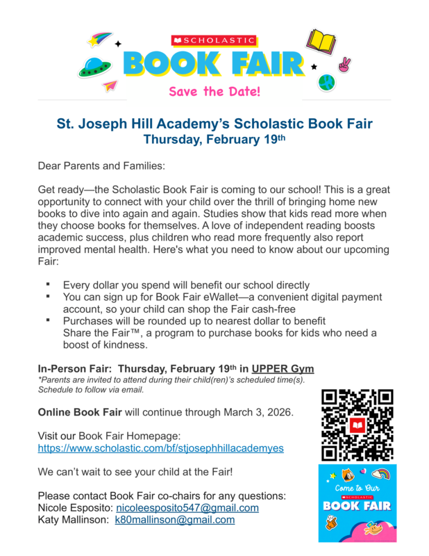 Scholastic Book Fair on Thursday, February 19th Featured Photo